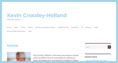 Desktop Screenshot of kevincrossley-holland.com