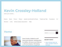 Tablet Screenshot of kevincrossley-holland.com